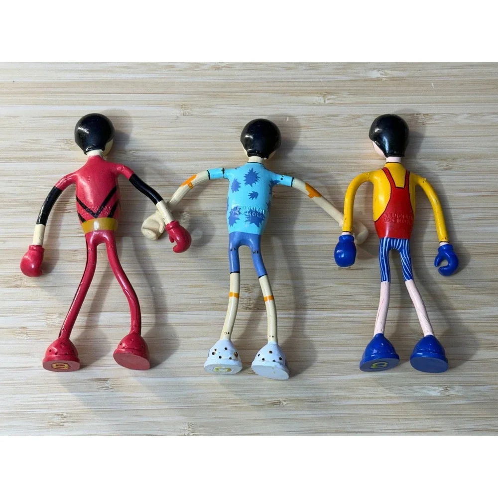 Vintage Bendos Bendable Action Figure Lot of 3